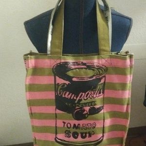 Andy Warhol Campbell Soup Canvas Tote Bag